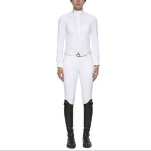 Cavalleria Toscana White LS Competition Shirt